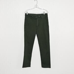 Rag & Bone $195 Men's Mid-Rise Action Loopback terry Chino Deep Spruce 31